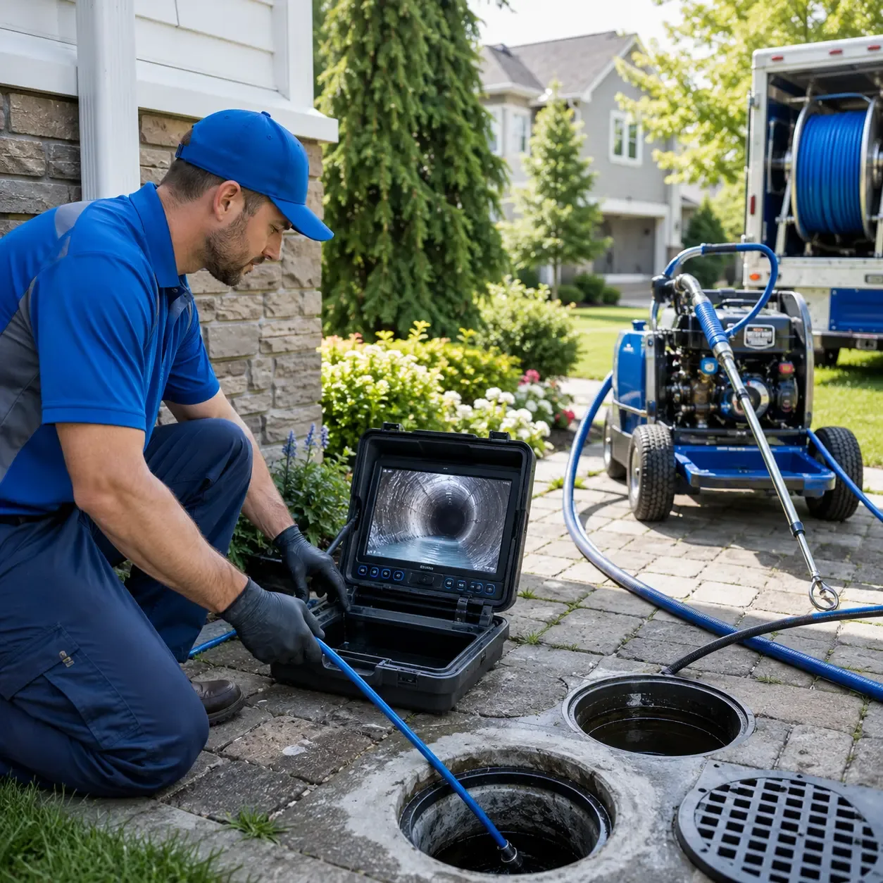 Outdoor drain cleaning professionals serving Woodway, TX